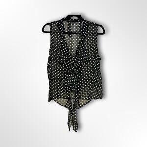 Heartsoul Black Polka Dot Tank Top - Women's XL